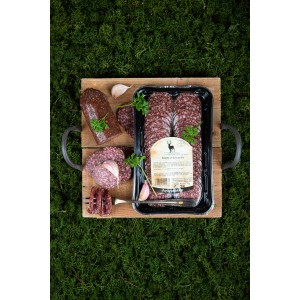 Salami z jelenia 120 g plasterki Las Huberta